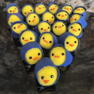 爆款小黄鸡发夹卖萌神器高颜值发卡头饰张起灵盗墓笔记漫展周边