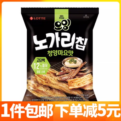 乐天蛋黄酱辣味明太鱼脆片