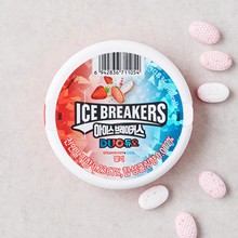 乐天冰晶爆裂人ICE BREAKERS酷力冰爽酸甜清新草莓综合水果薄荷糖