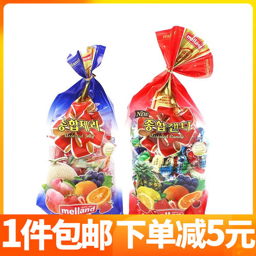 韩国melland家庭装500g水果软糖