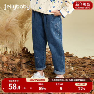 春款 洋气三岁小童宝宝裤 2026新款 长裤 子 儿童春季 女童水洗牛仔裤