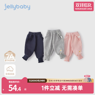 7A抗菌 休闲裤 女童秋装 子宝宝2020新款 女小童甜美儿童休闲长裤 裤