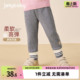 小女孩外穿春秋薄绒女宝宝儿童束腿裤 女童弹力打底裤 子 抗菌高弹