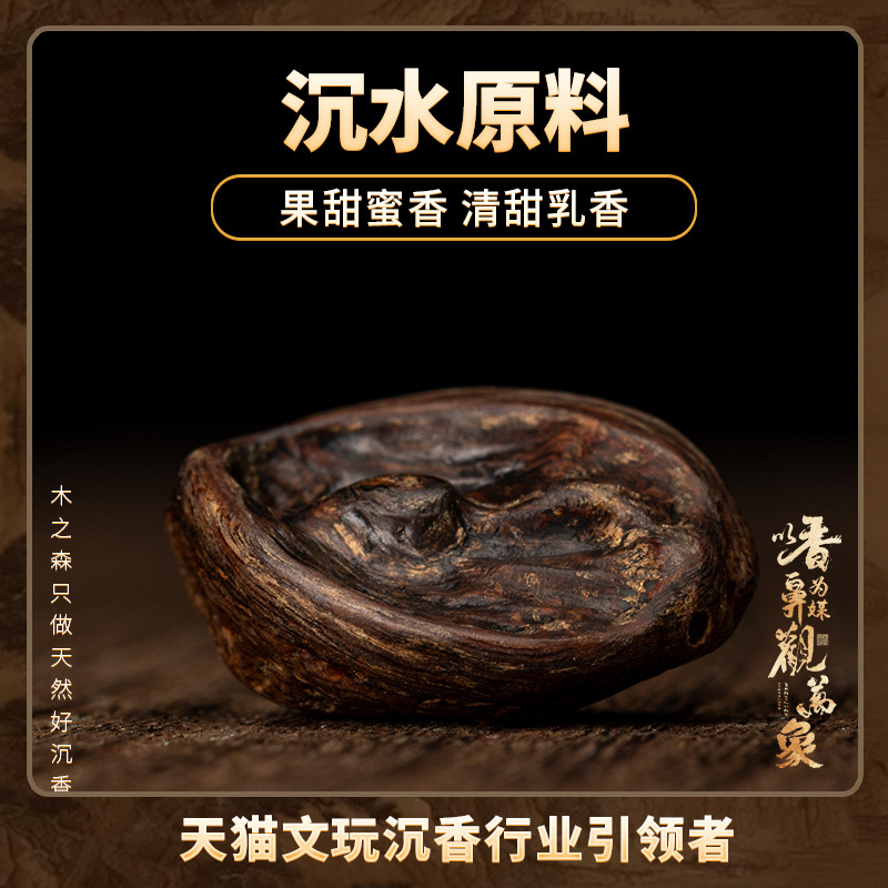 【暗香袭人】越南芽庄沉水原料挂件 2.8g天然老铁头老料摆件保真