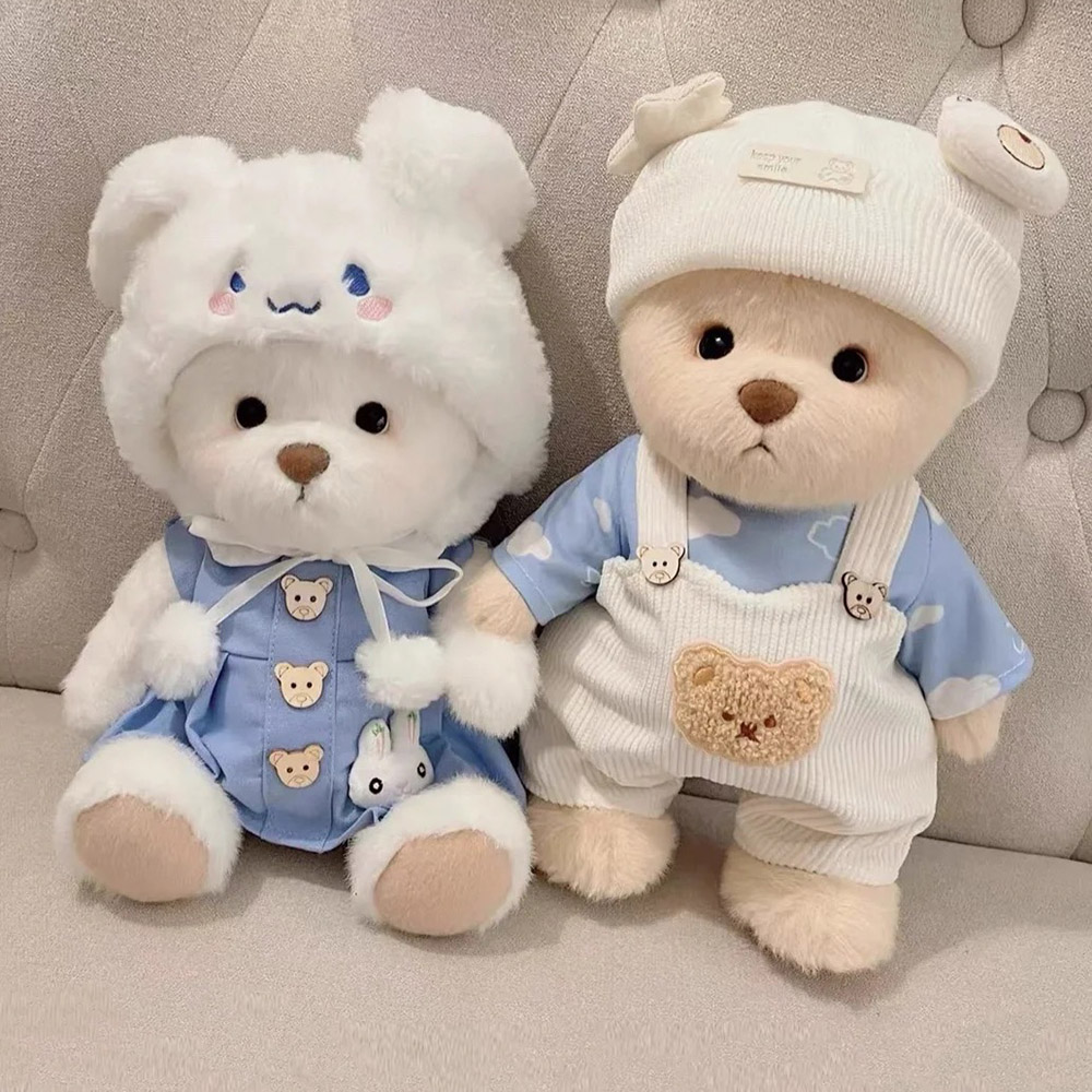 莉娜小熊衣服中号30cm娃衣手作关节熊熊毛绒玩偶裙子着替换装