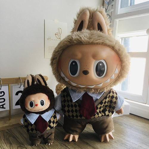 毛绒搪胶公仔衣服37cm拉布布衬衫