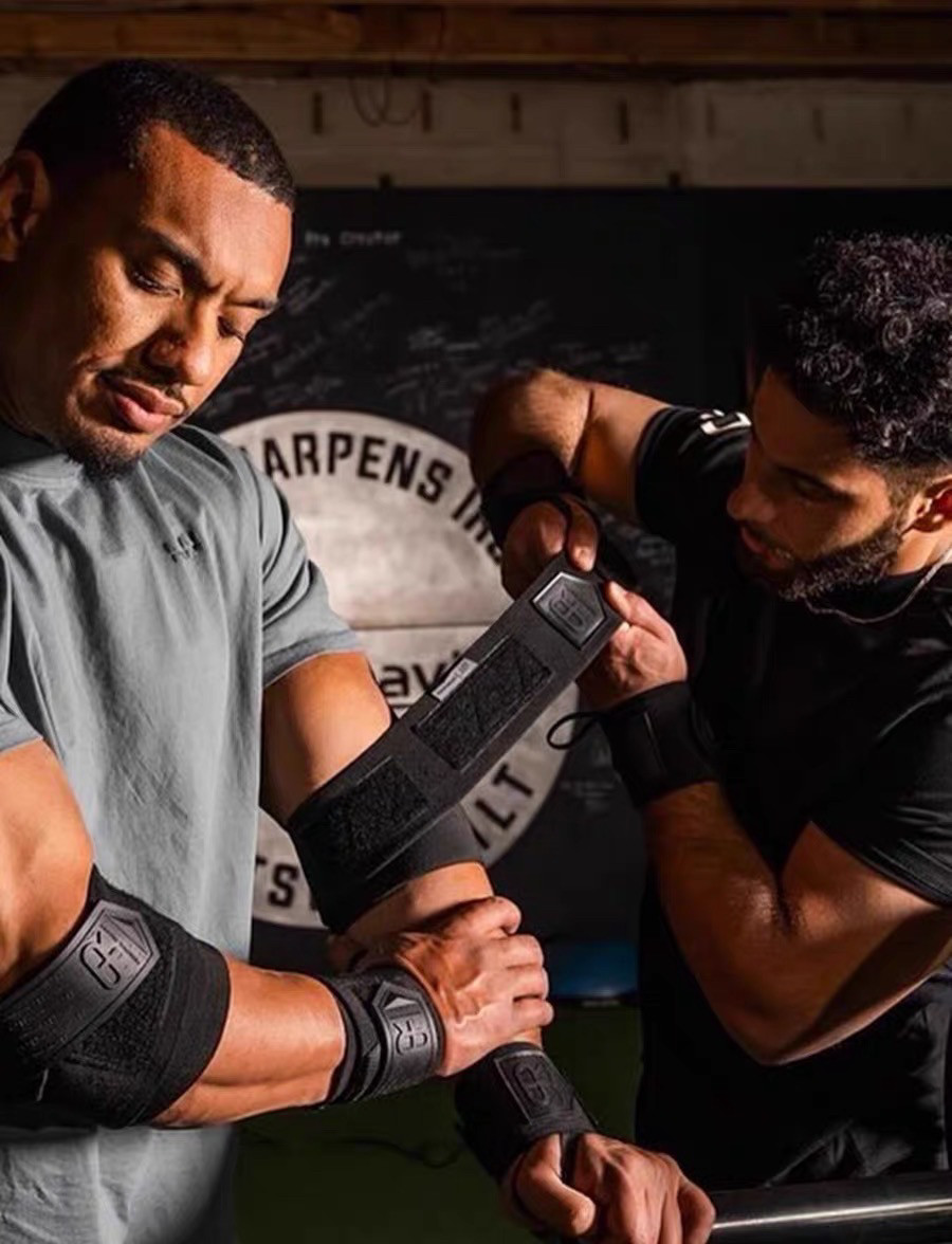 PR轮子哥硬质护腕健身卧推强支撑力量举训练专业大重量撸铁护手腕