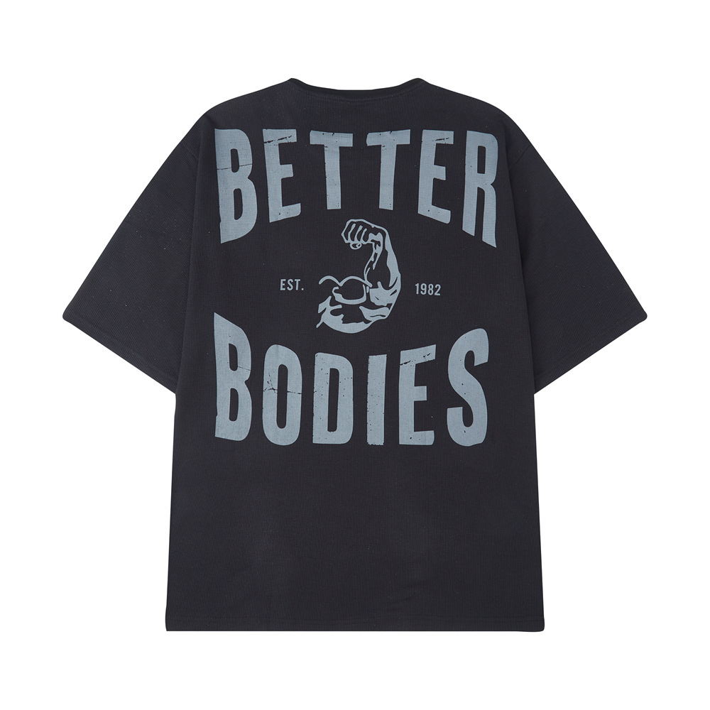 GASP秋冬季加厚保暖训练透气健身健美新款大码运动跑步宽松短袖恤