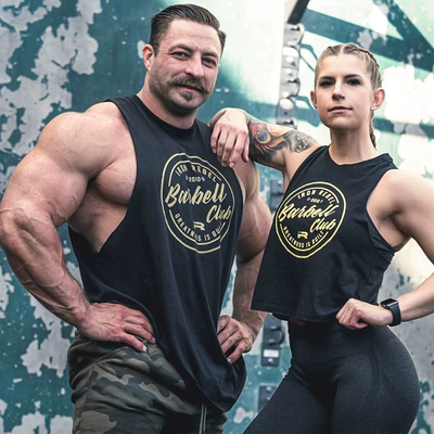 IR训练背心男子潮牌健身衣美式圆领硬汉弹力显大打底运动无袖T恤