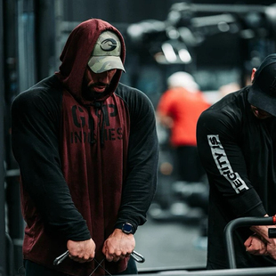 GASP盖世璞运动兄弟肌肉休闲保暖轻薄透气训练健美健身力量举卫衣