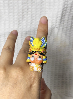 Sp哭娃萌粒正版改娃埃及风戒指手环原创DIY潮玩手工卡通手绘