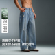 男宽松 做旧破洞休闲阔腿运动长裤 BD健美站莱赛尔天丝牛仔裤 南美式