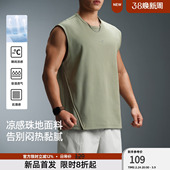 健身运动背心男简约纯色大码 新款 圆领凉感t恤男 夏季 BD健美站美式