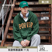 外套 绣花针织开衫 BD健美站春季 纯棉连帽卫衣男宽松时尚