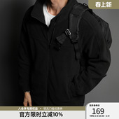 简约保暖户外男士 外套男秋冬美式 夹克 摇粒绒工装 BD健美站新款