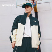 撞色绣花运动外套男宽松 加厚时尚 BD健美站春季 外套男新款