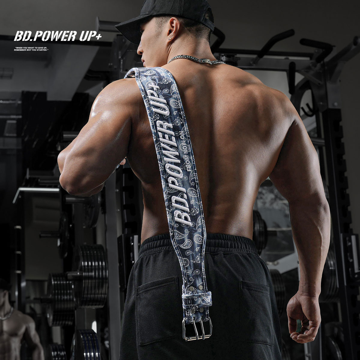 深蹲硬拉健身训练帆布腰带