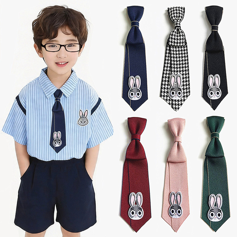 儿童领结男童女童宝宝学院风领带小学生校服配饰表演兔子小领结