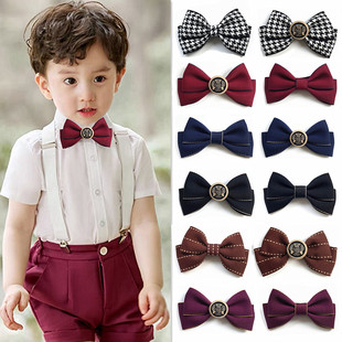 男童潮领结六一小学生毕业照演出表演蝴蝶结英伦风 儿童领结韩版