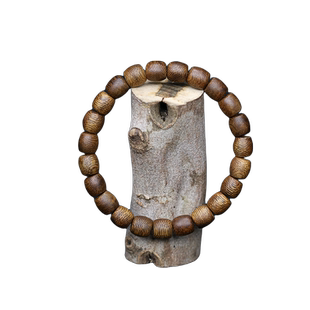 名木香府海南莺歌绿奇楠沉香鼓珠桶珠棋楠手串九九分沉水文玩手链