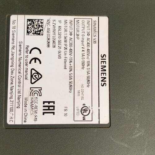 询-V20变频器6SL32105BE215UV01.
