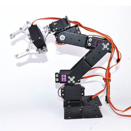 六自由度机械臂forarduino套装电位器旋钮控制mg996舵机