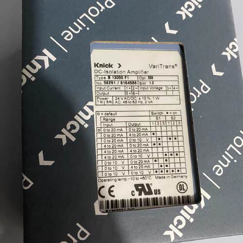 议价Knick科尼可DC隔离放大器B13000F1 Opt.336全新现货