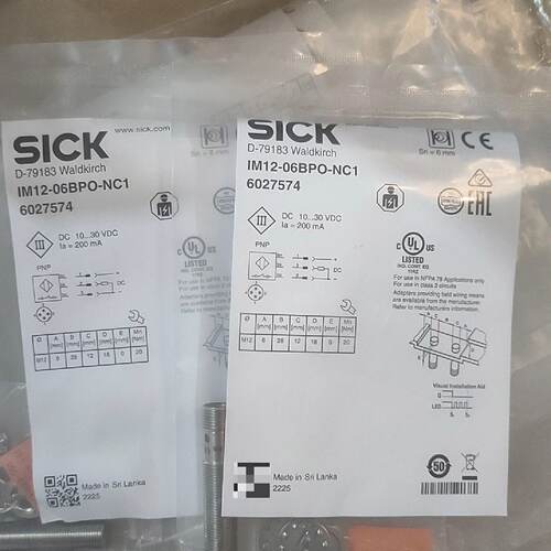 西克电感式接近开关IM1206BPONC1货号6027-议价