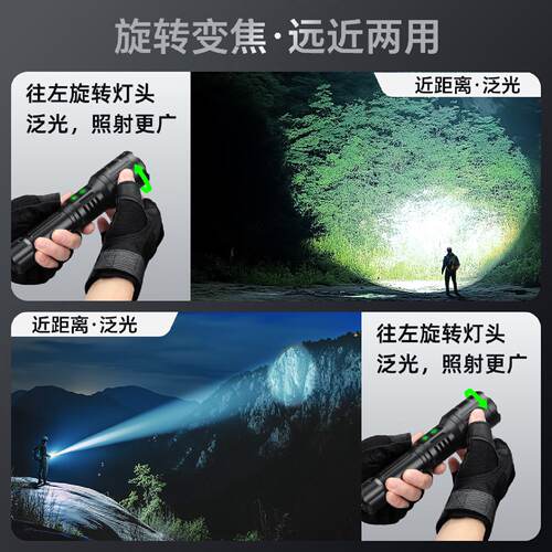 夜猫绿光激光手电筒强光充电镭射笔超亮户外远射灯带绿激光红外线
