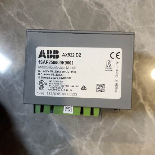 ABBAX522D2模拟量输入输出模块型号1SAP25-议价