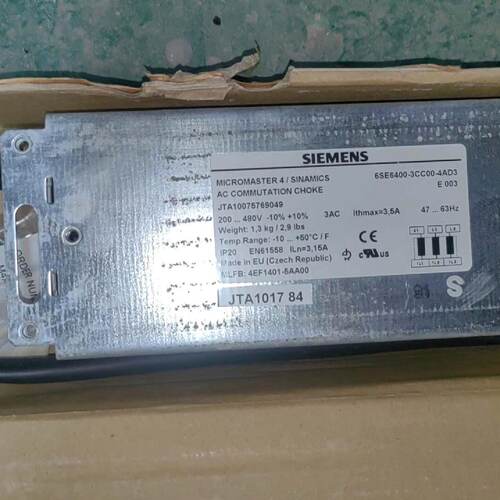 6SE64003CC004AD3西门子电抗器全新正品议价