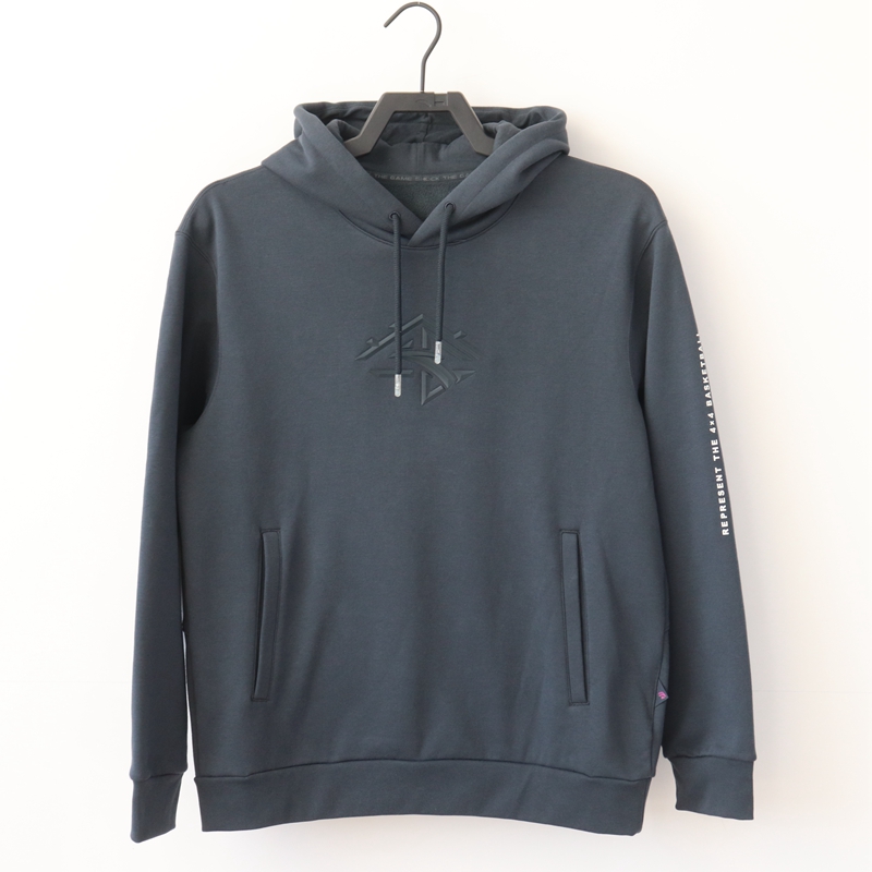 安踏男连帽卫衣秋冬加绒保暖休闲帽衫套头针织运动上衣152341714N