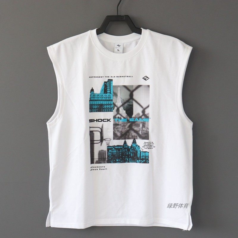 安踏男篮球背心透气无袖坎肩篮球服针织衫运动上衣152431101