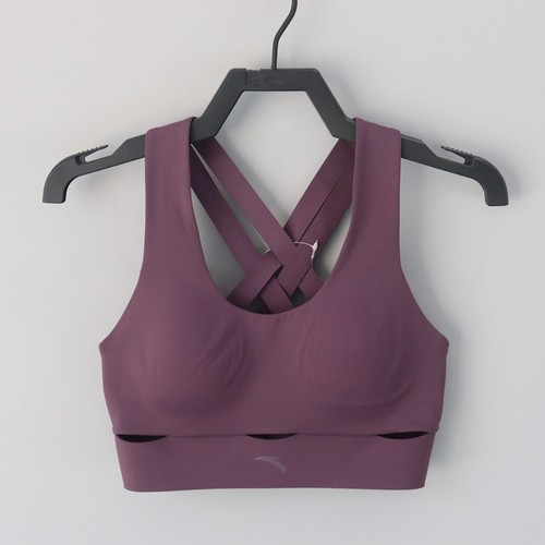 安踏女子运动文胸背心高强度防震跑步健身bra运动内衣162227110