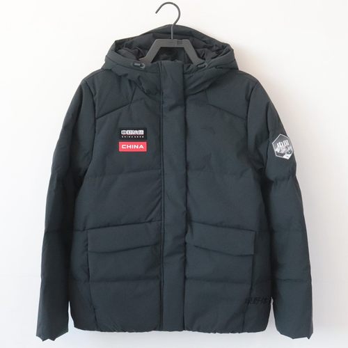 安踏冰甲羽绒服女款防风防水保暖连帽羽绒外套运动上衣162447904