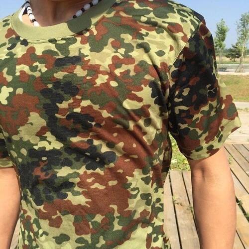 正品老式迷彩速干短袖体能服