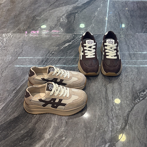 韩版复古爆款系带休闲运动阿甘鞋