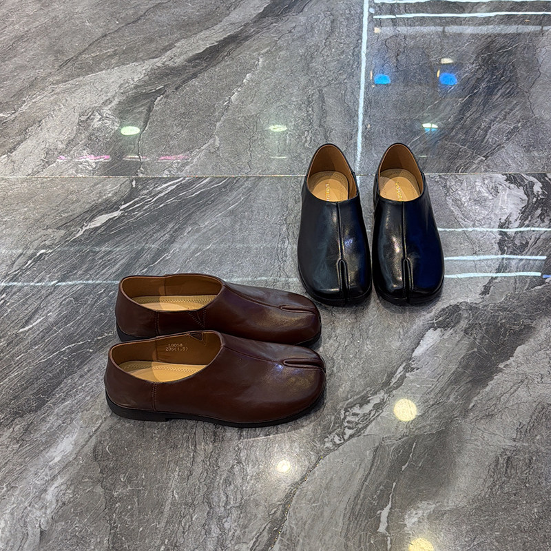 真皮超软平底小皮鞋女2026春新款马蹄猪脚鞋分趾一脚蹬休闲单鞋,女鞋,勃肯鞋/软木鞋,淘宝优惠券,粉丝福利购,淘宝优惠卷
