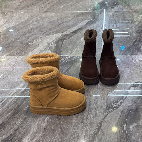 翻毛两穿百搭休闲雪地靴东北棉鞋