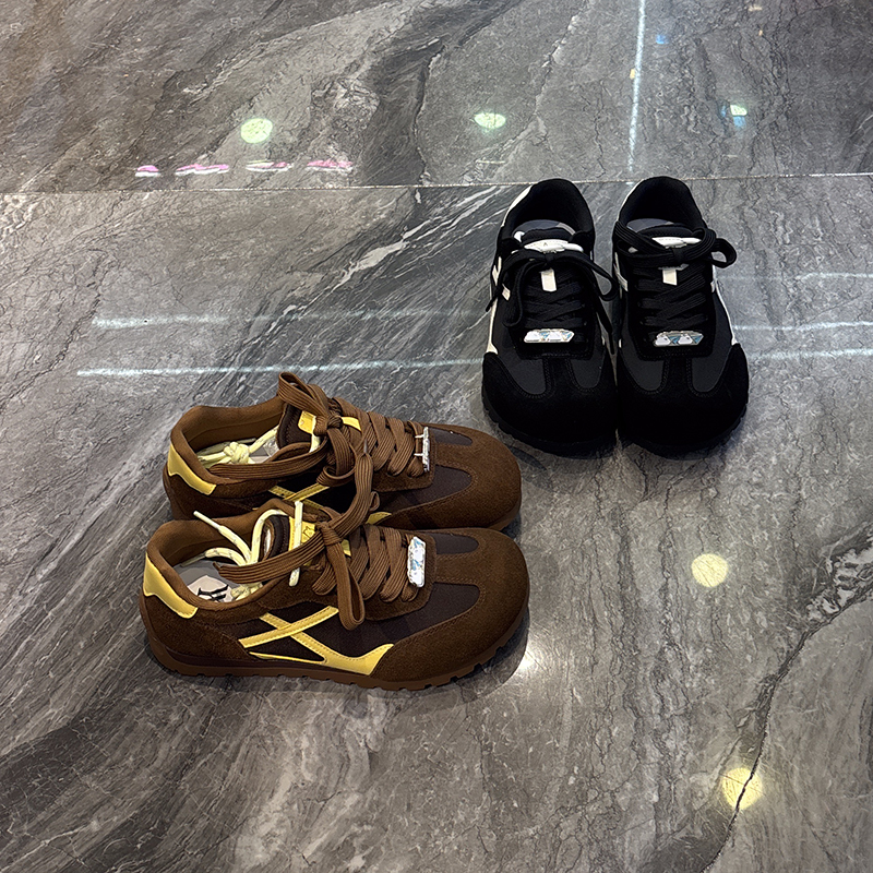 百搭显脚小复古休闲德训鞋超软底