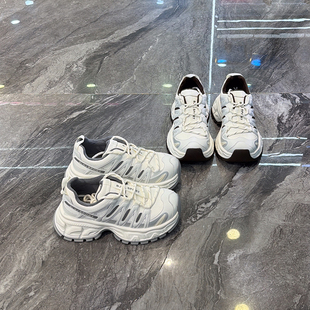 好穿显脚小运动休闲鞋 轻便增高 女2025冬新款 厚底加绒老爹鞋 韩版