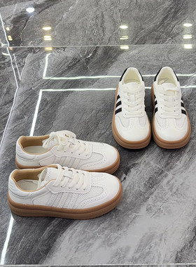 便捷舒适三条杠休闲鞋系带小白鞋
