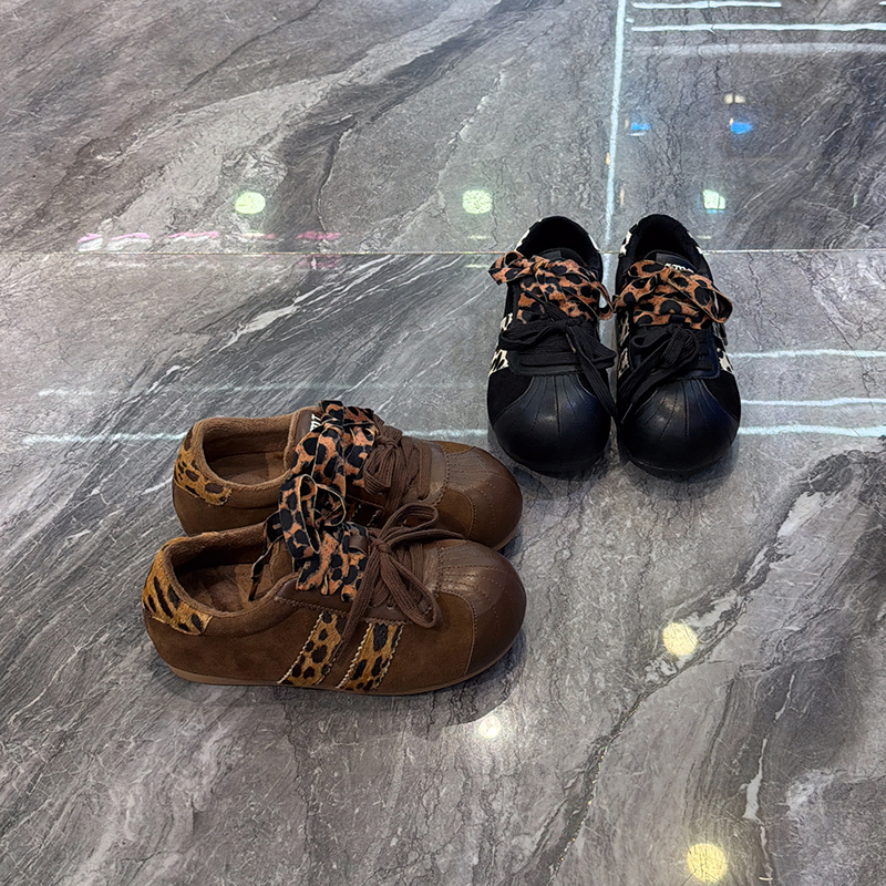 丑萌两杠德训鞋复古轻便软底板鞋