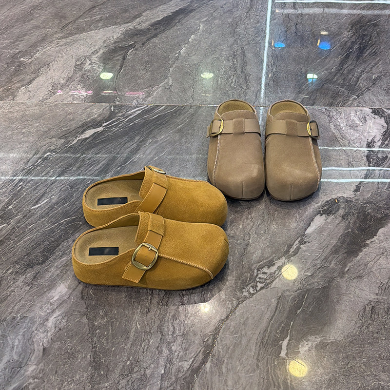 经典百搭~磨砂中筒厚底包头拖女2026春新款复古皮带扣丑萌勃肯拖,女鞋,勃肯鞋/软木鞋,淘宝优惠券,粉丝福利购,淘宝优惠卷
