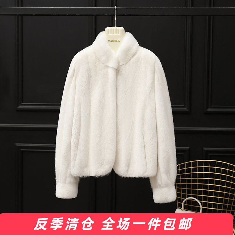 女式短款貂皮大衣哲奴
