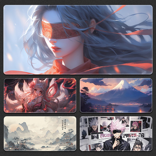 橡胶防水防污鼠标垫超大