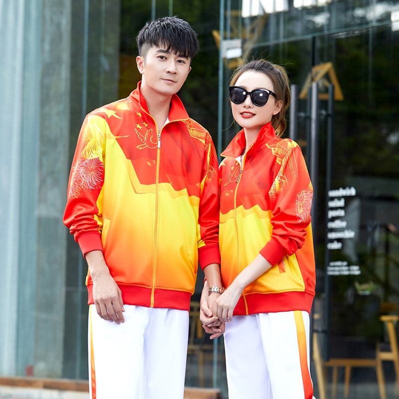 健身操团体健步走运动服套装春秋运动套装