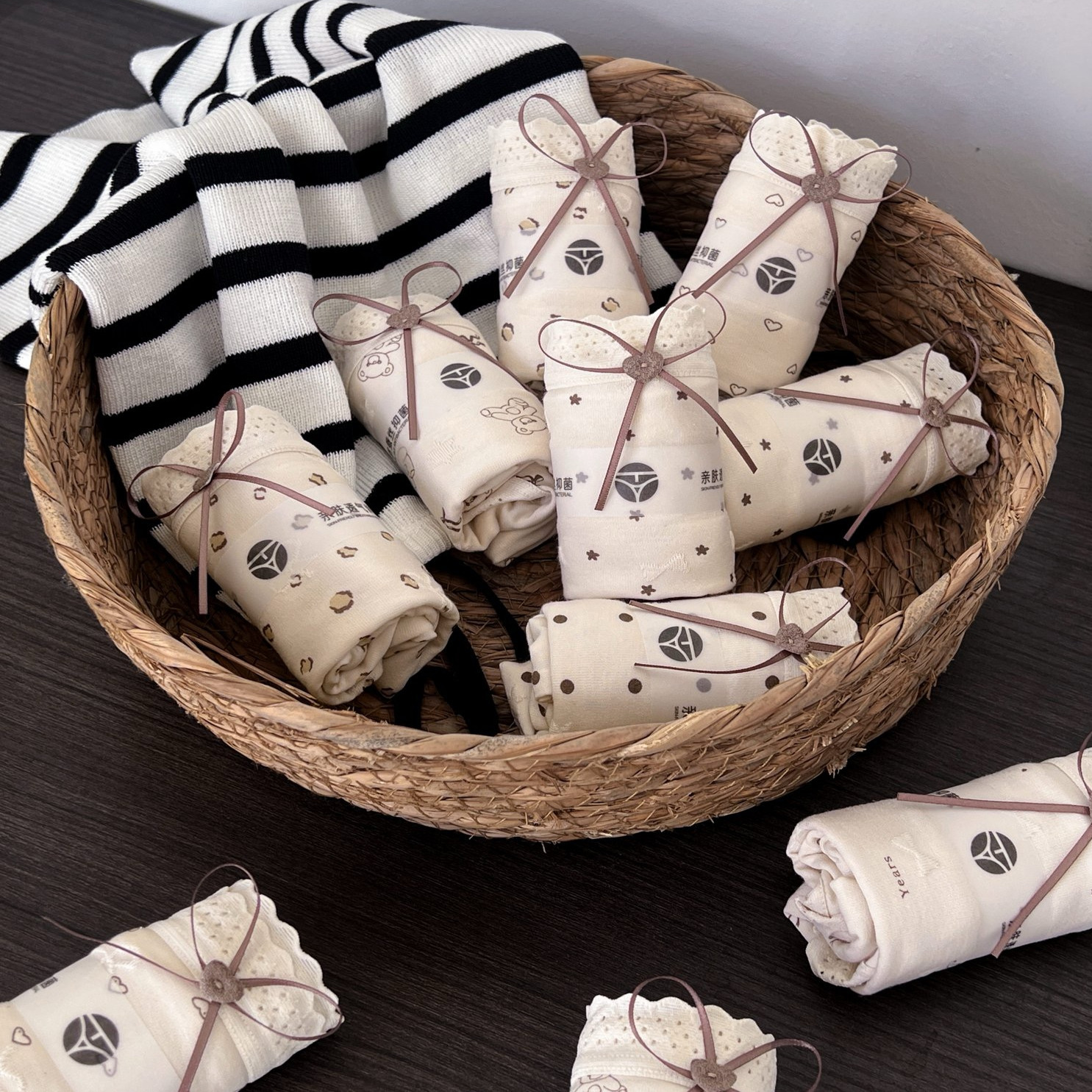 羽她奶茶裤莫代尔棉少女内裤