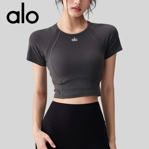 AIo普拉提带胸垫跑步运动上衣夏
