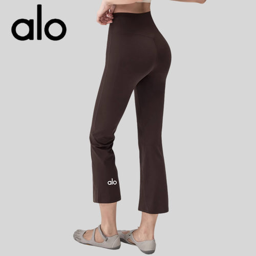AIo修身跑步运动八分裤健身长裤